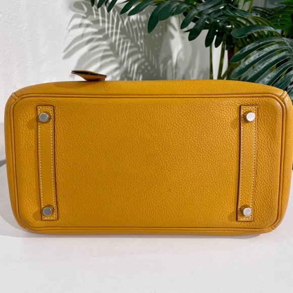Hermes Birkin 30 Jaune D'or Clemence - Picture 5 of 16